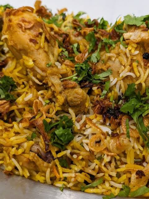Chicken biryani served at DEESU Restaurant